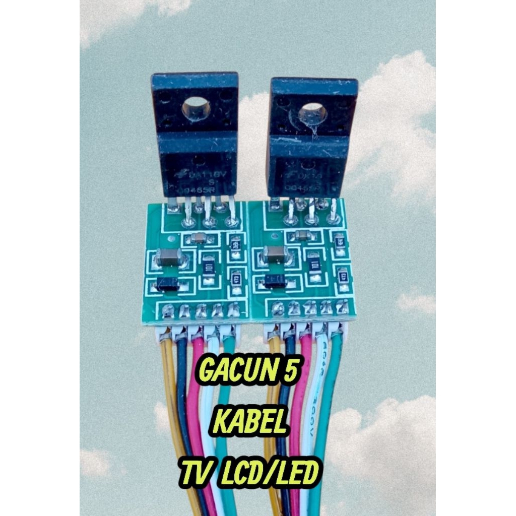 Gacun 5 Kabel Power Supply TV LCD/LED Universal Regulator