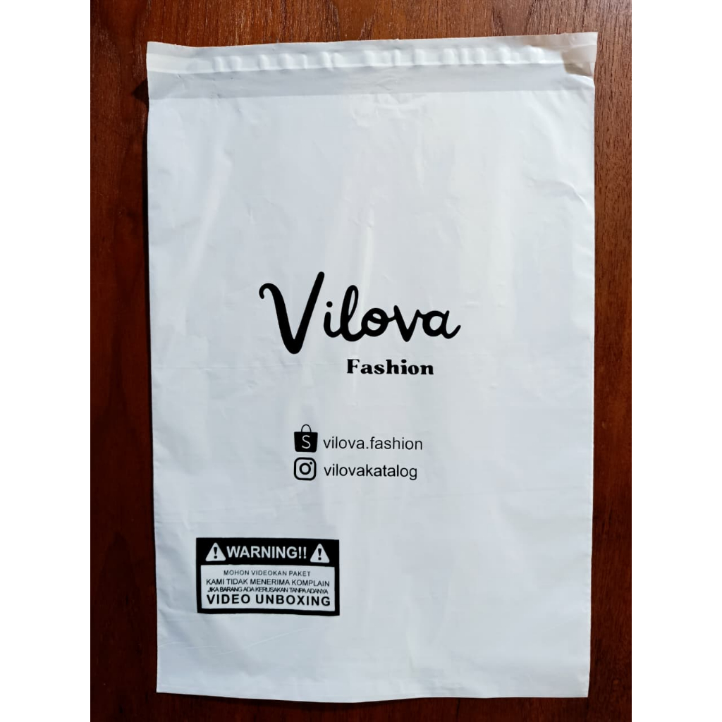 Plastik polymailer custom minimal 100 pcs Plastik Sablon murah cetak satu sisi