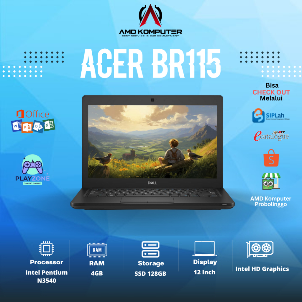 NOTEBOOK ACER TravelMate B115-MP/Intel Pentiun N3540/4GB/SSD 128GB/12 Inch HD Touchscreen//SECOND
