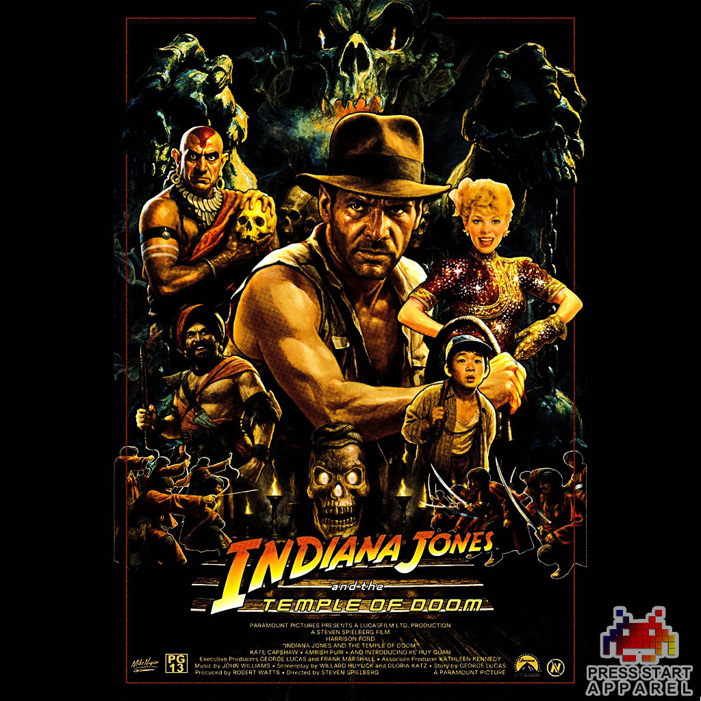 Kaos / T- Shirt Indiana Jones Katun Premium