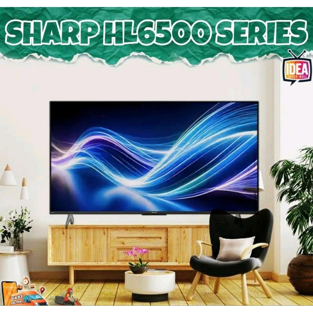 TV SHARP 55 INCH QLED 55HL6500i ANDROID GOOGLE TV UHD 4K/ PROMO