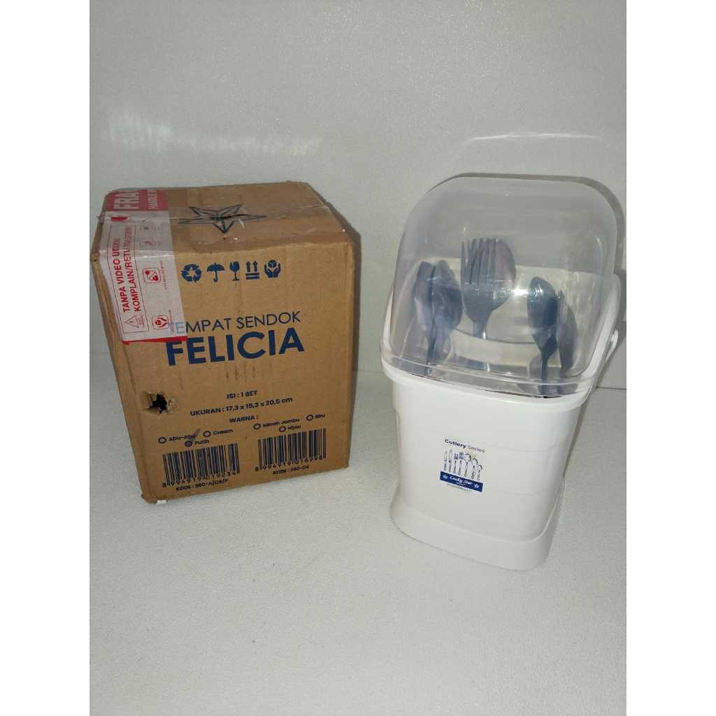 [HsLapak] TEMPAT SENDOK DAN GARPU DENGAN TUTUP ESTETIK / TEMPAT SENDOK GARPU DENGAN TUTUP / TEMPAT S