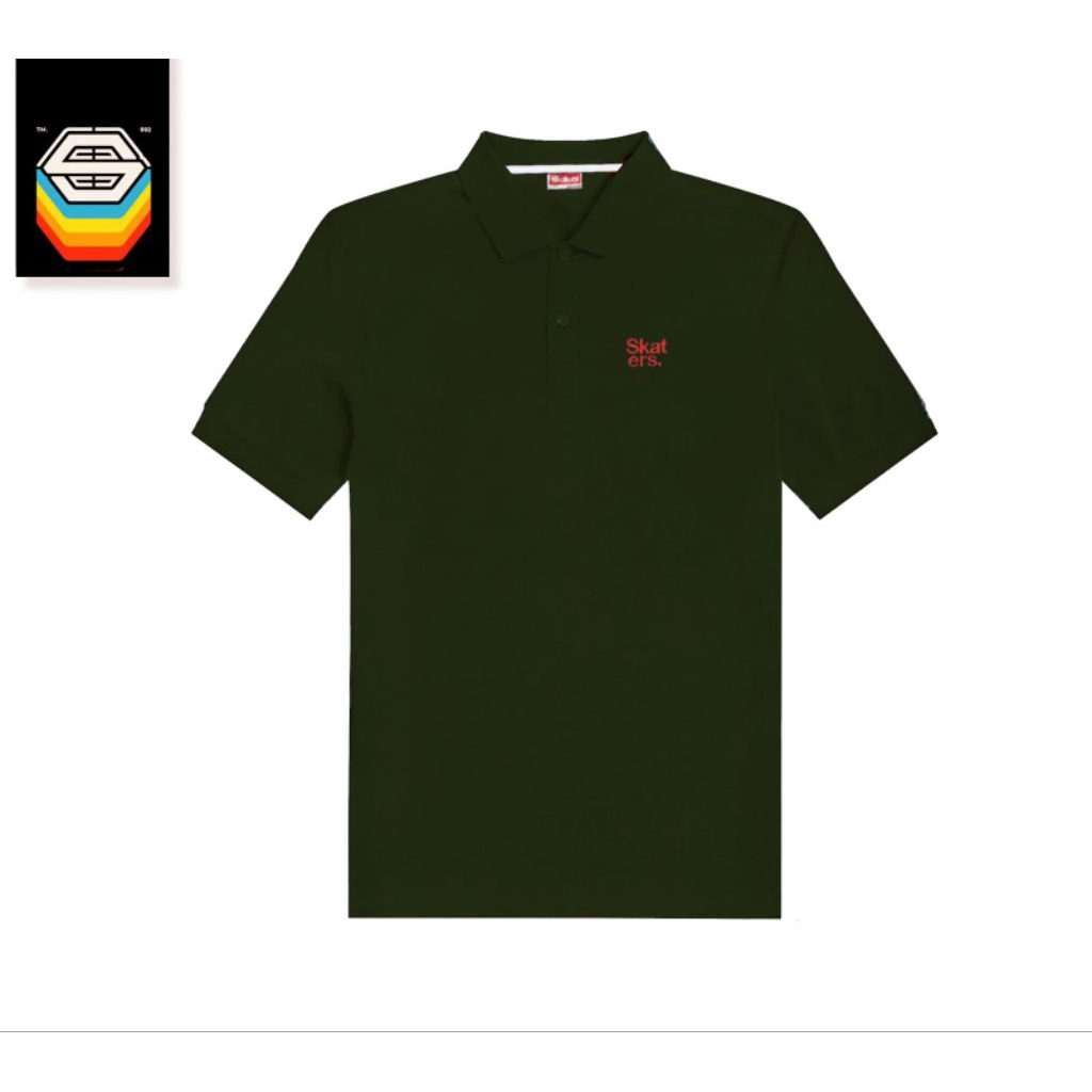 KAOS SKATERS SKATERS BASIC POLO I-D DK. OLIVE