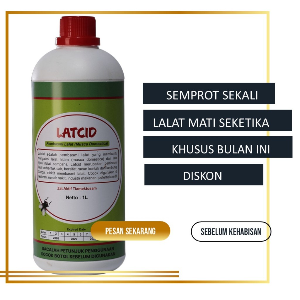 LATCID Racun lalat cair pembasmi hama lalat 1L