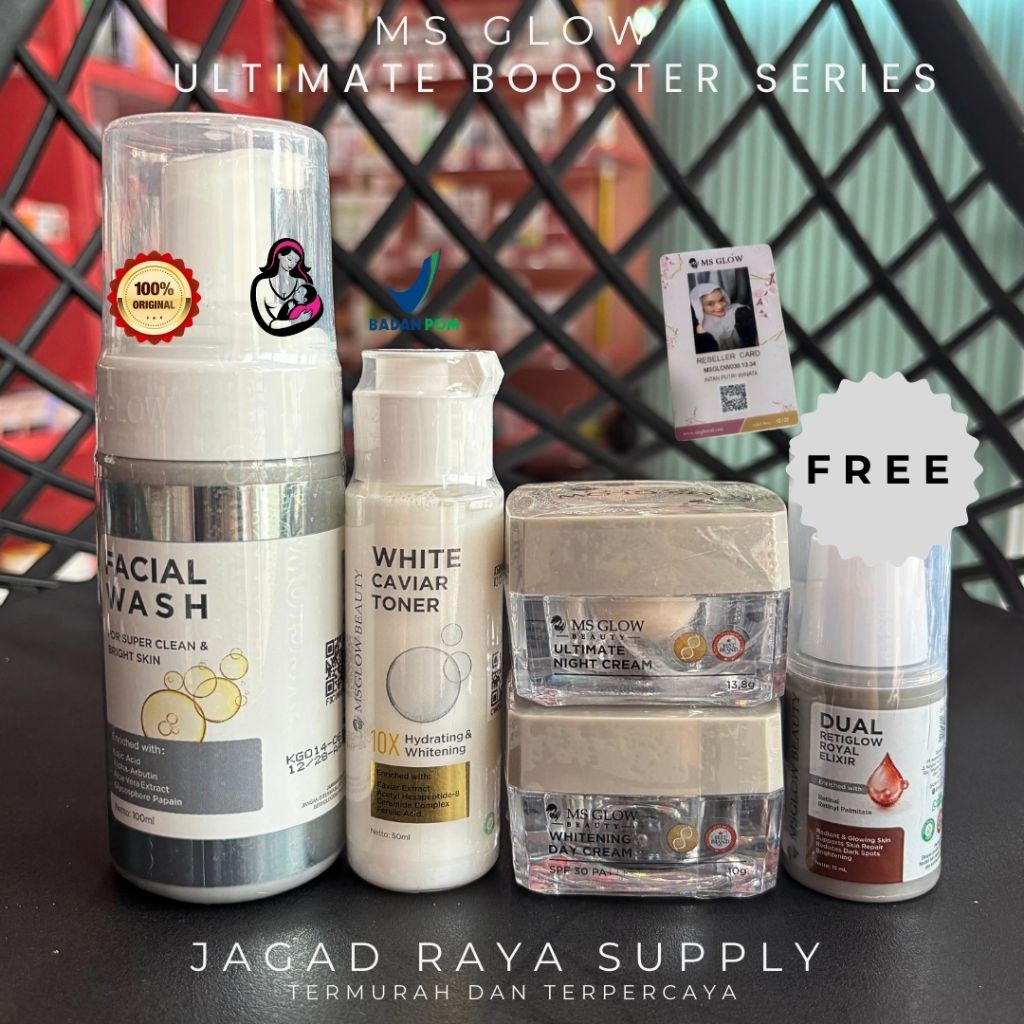MS GLOW ULTIMATE SAMARKAN FLEK MENGHITAM PAKET LENGKAP