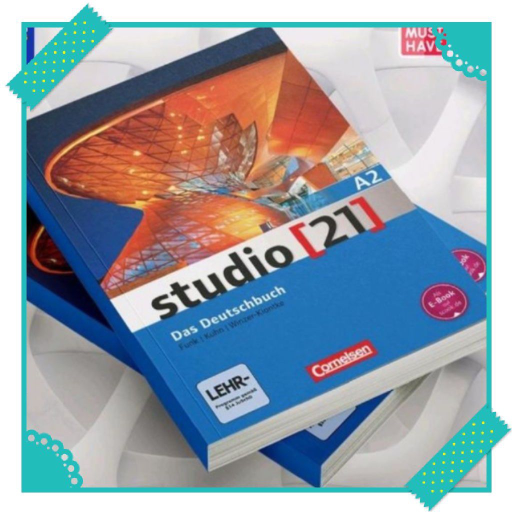 BUKU SERIES BAHASA JERMAN STUDIO 21 DAS DEUTSCHBUCH A1,A2,B1 FULL COLOR