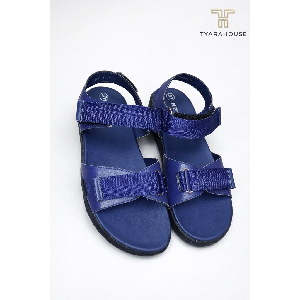 Sandal Wanita Nevada Original SHK04 Matahari | NEVADA Sandal Wanita Original Navy 36-40 Motif Polos 