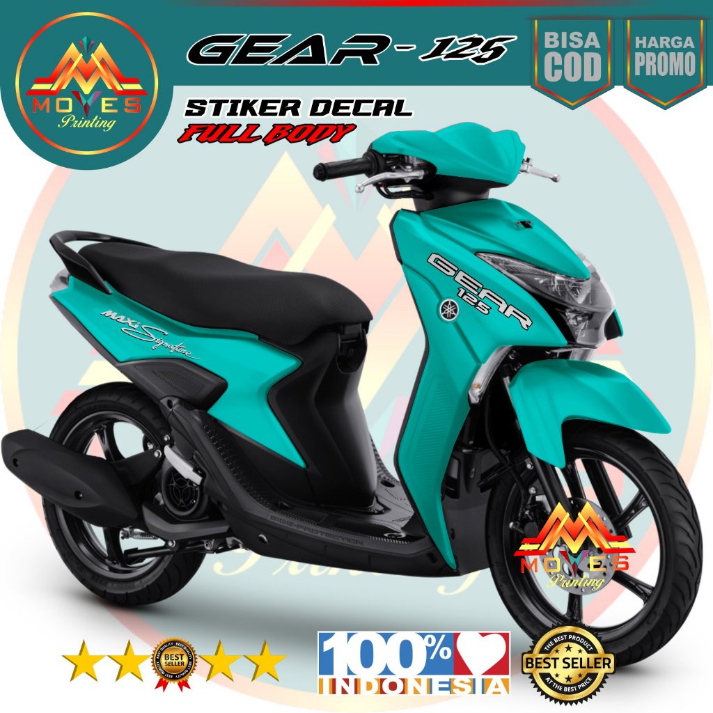 ( COD ) Decal Mio Gear 125 Full Body Stiker Motor Gear 125 Full Body Maxi Signatur Polos