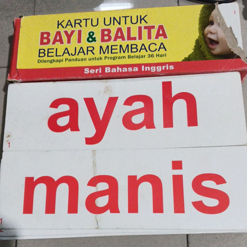 [preloved] Kartu Untuk Bayi & Balita Belajar Membaca