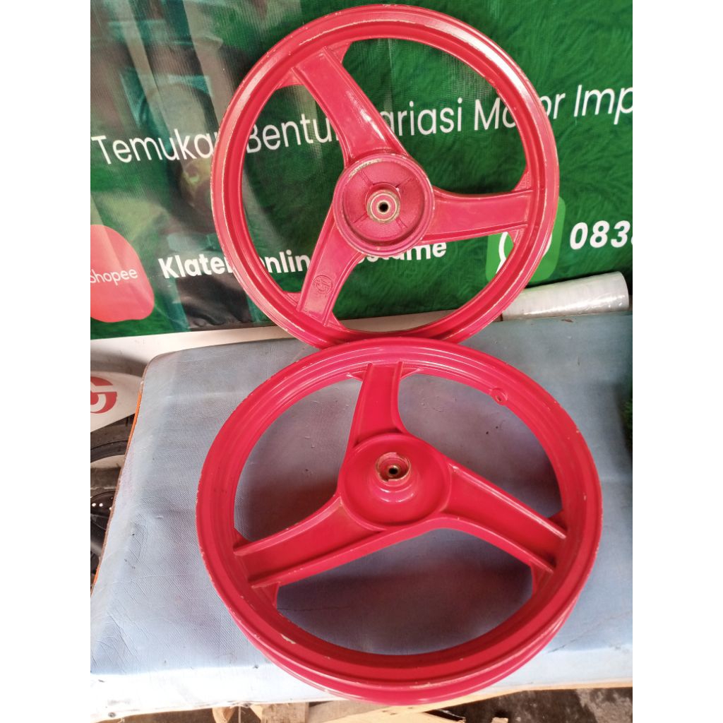 velg Recing fiz r palang 3 merah variasi tapak lebar