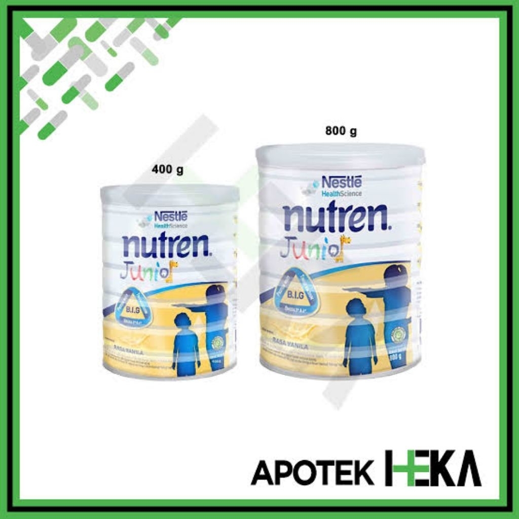 KALENG SUSU BEKAS NESTLE NUTREN JUNIOR 400  800 GR
