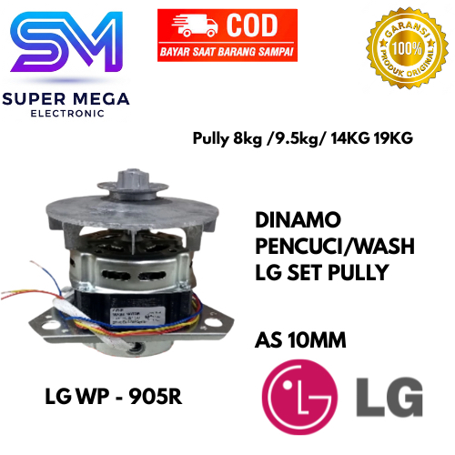 DINAMO WASH /pencuci Mesin CUCI LG SET Pully 8kg /9.5kg/ 14KG 19KG as 10 mm