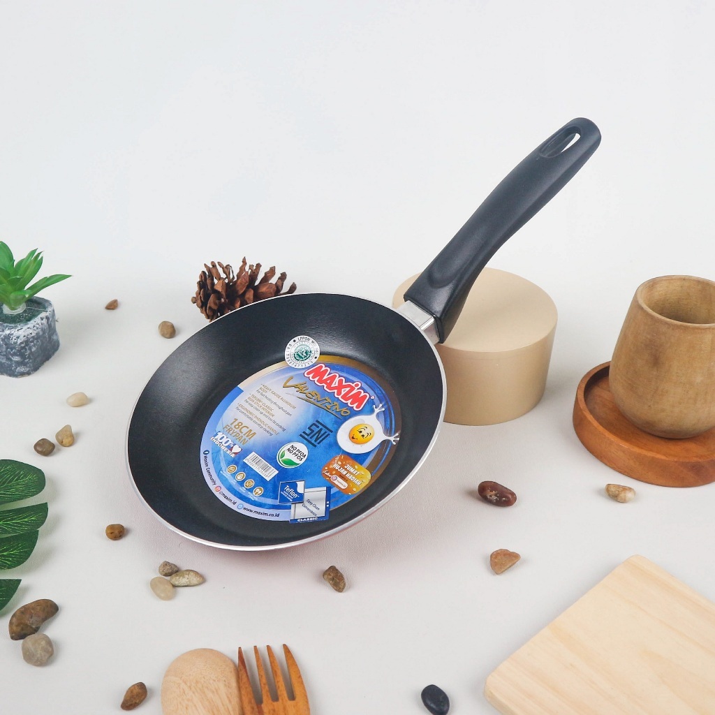 Maxim Teflon Fry Pan Valentino 18 Cm Anti Lengket / Maxim Teflon Anti Lengket
