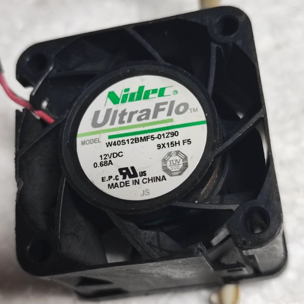 Kipas blower NIDEC 4cm 12V 0,68A angin kencang