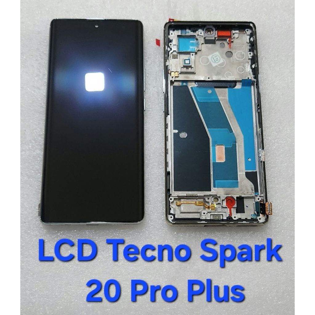 LCD Infinix Tecno 20 Pro Plus KJ7 plus frame Original
