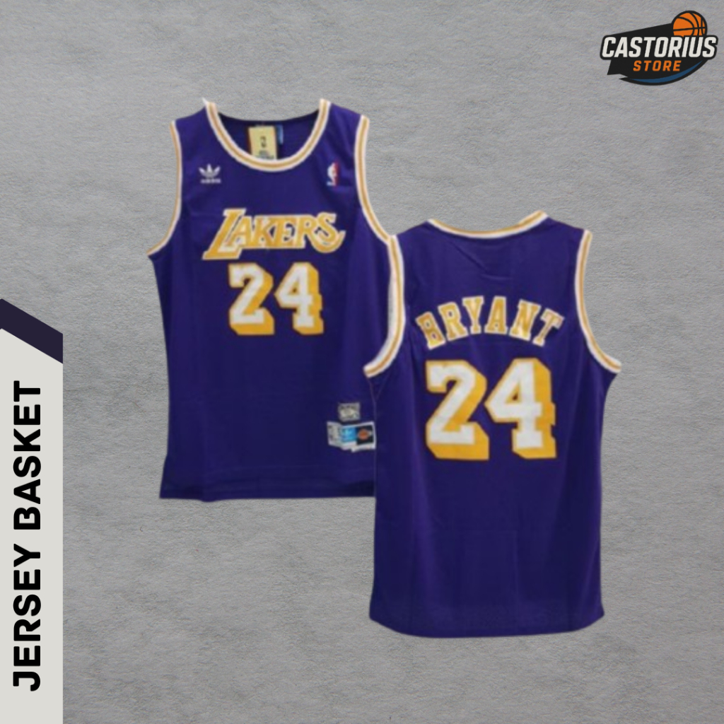 JERSEY BASKET NBA BAJU BASKET NBA BAJU BASKET PRIA HARDWOOD CLASSICS LA LAKERS KOBE BRYANT - CLASSIC