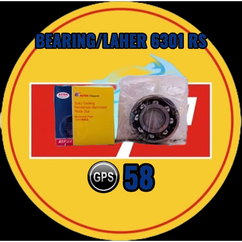 Bearing/Laher 6301RS Original Aspira