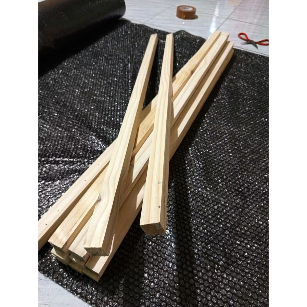 balok kayu 3x3 1meter kaso jati Belanda