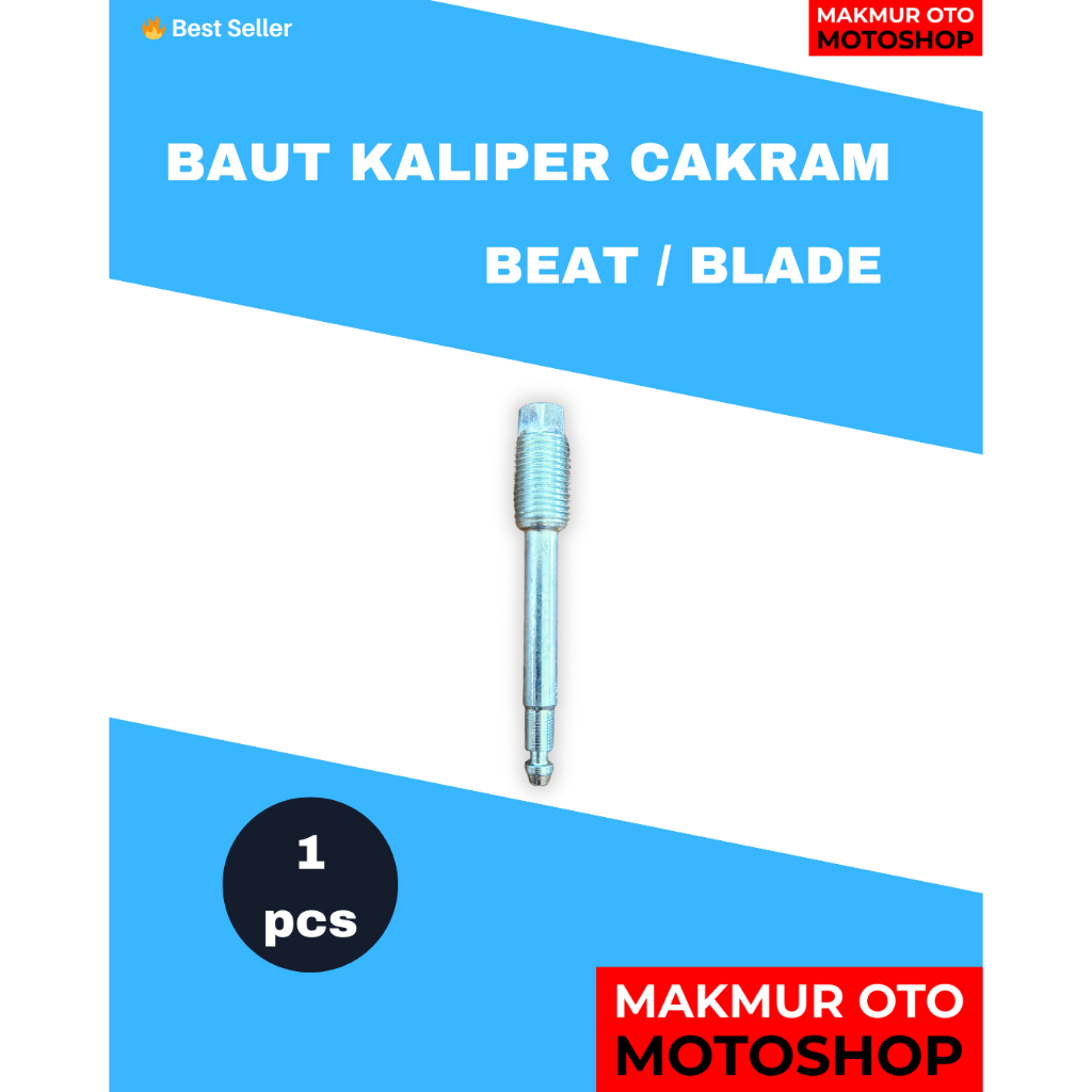 1 pcs Baut Kaliper Cakram Honda Beat / Blade – Baut Caliper Master Rem Depan Tahanan Discpad Motor