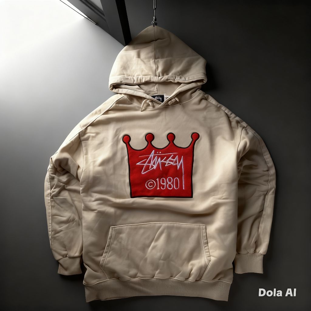 New hoodie pria stussy full print casual unisex full tag
