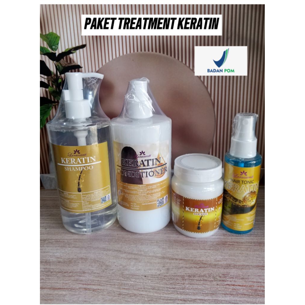 PAKET BUNDLING PERAWATAN RAMBUT 4 ITEM Shampo 500ml Kondisioner 500gr Hairmask 200gr Hairtonic 100ml
