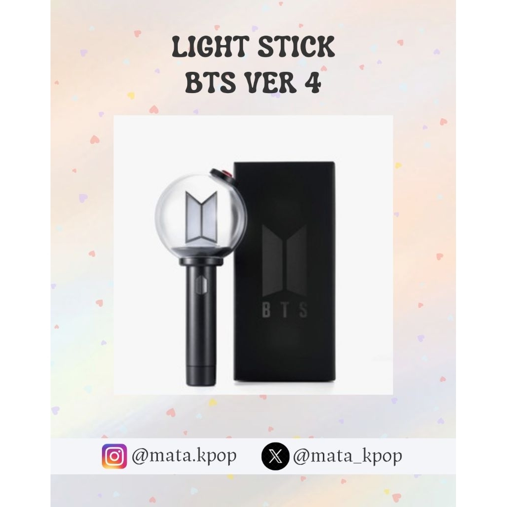 (PRE-ORDER) LIGHTSTICK BTS VER 4 (OFFICIAL SEALED) Jin Suga RM Rap monster Rapmonster Rapmon J-hope 