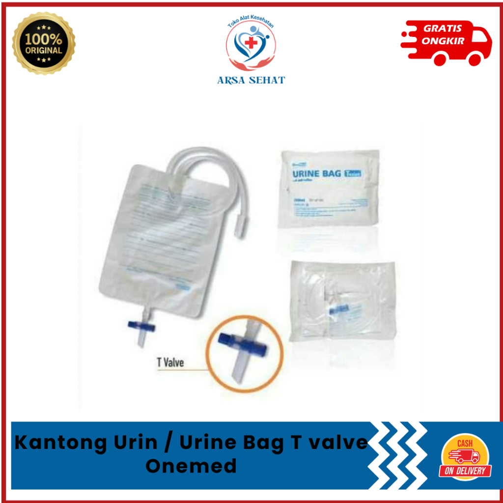 Kantong Urin / Urine Bag T valve Onemed