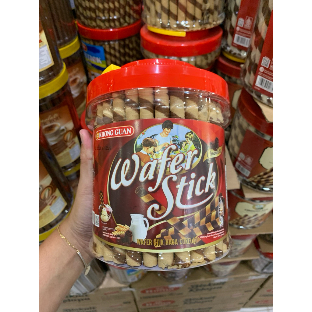 Khong Guan Wafer Stik Coklat 500gr | jajan lebaran | jajan lebaran murah | jajan kaleng | jajan kale