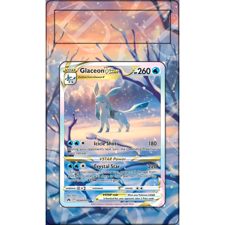 Glaceon VSTAR #GG40 Pokemon Crown Zenith (Extended Art)