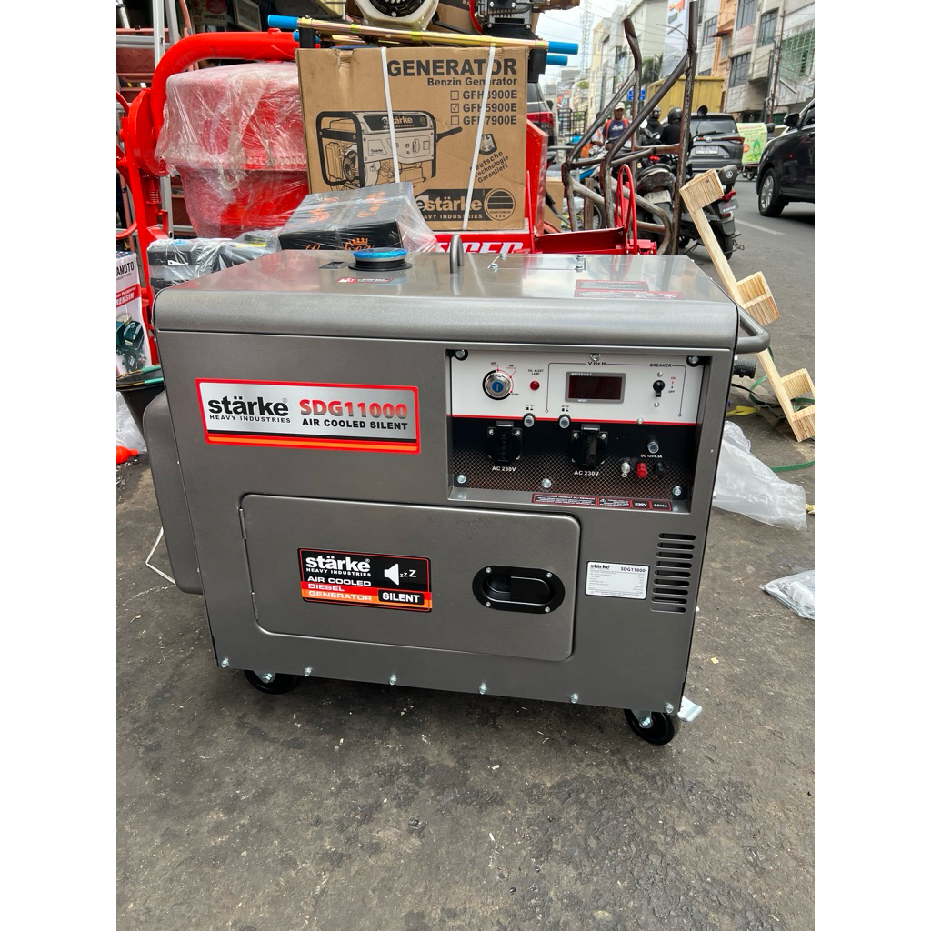 SDG11000 GENSET GENERATOR LISTRIK SILENT SOLAR 7000 WATT 7KVA STARKE