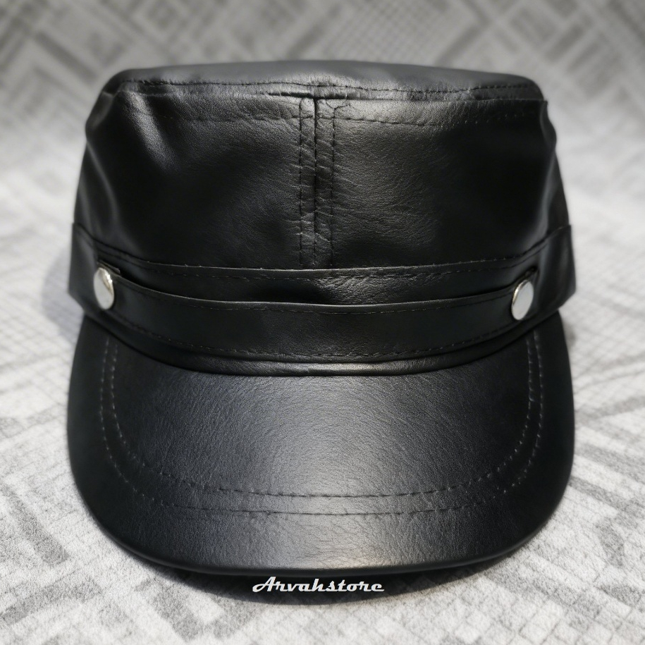 Topi Komando Kulit Pria Dewasa Model Komando Ring