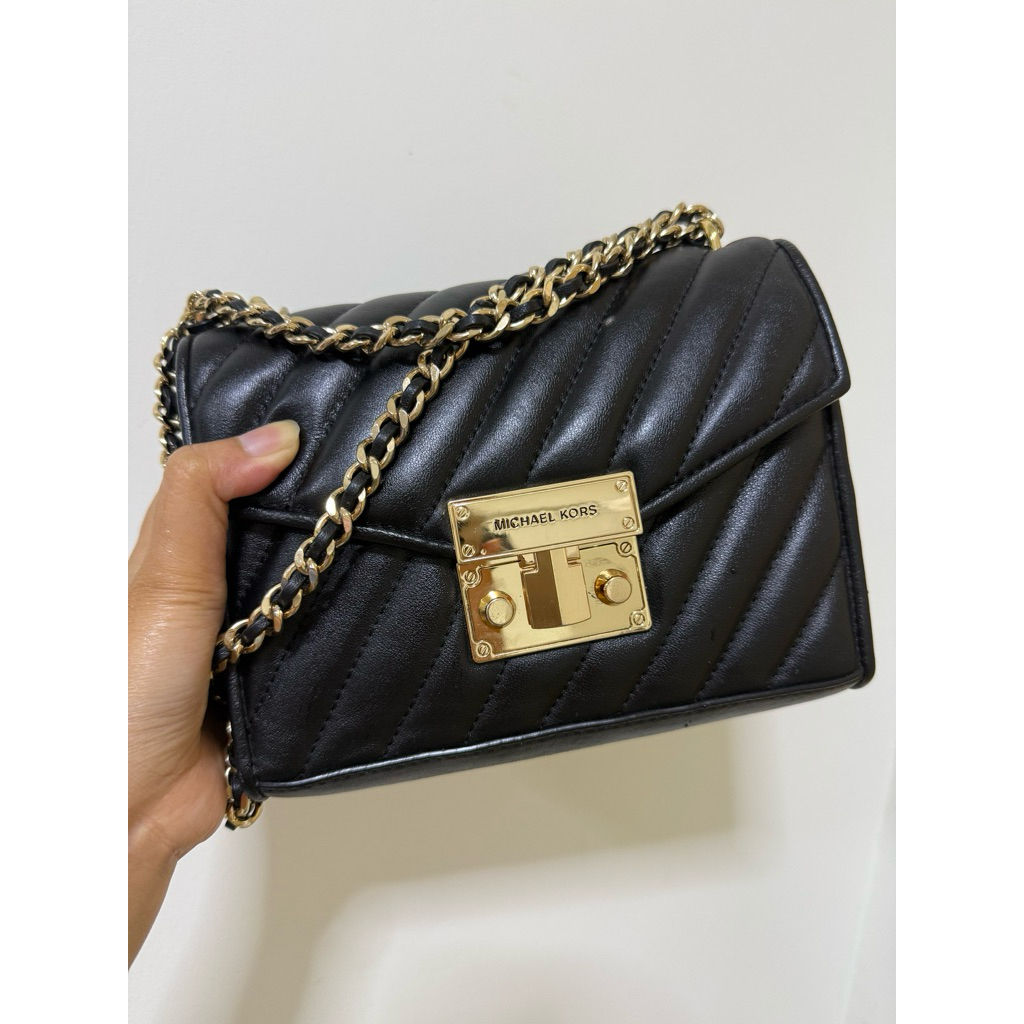 MK Rose Small Quilted Shoulder Bag Original