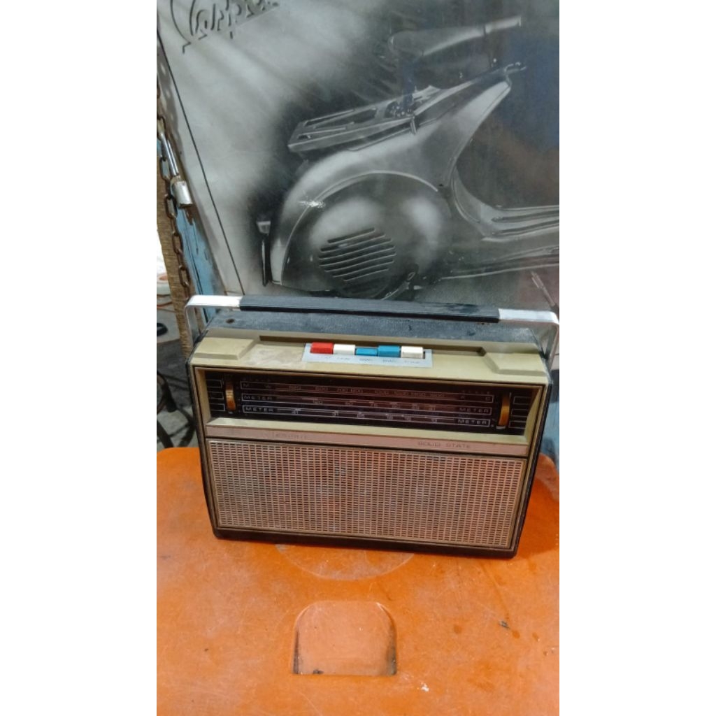 radio telesonic 195rb jadul antik kuno lawas vintage display anggap mati
