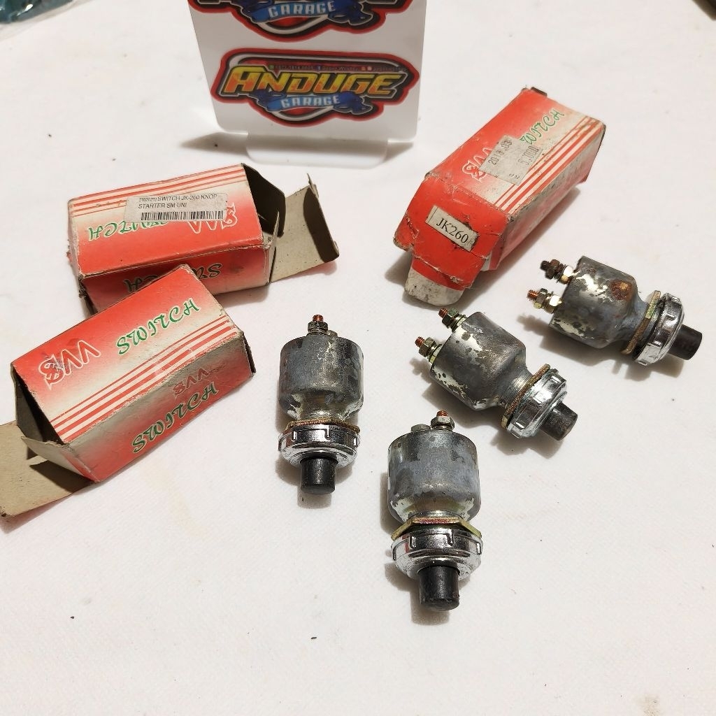 Tombol Saklar / Switch JK 260 / Tombol Untuk Klakson & Starter / Stater Mobil & Motor Universal
