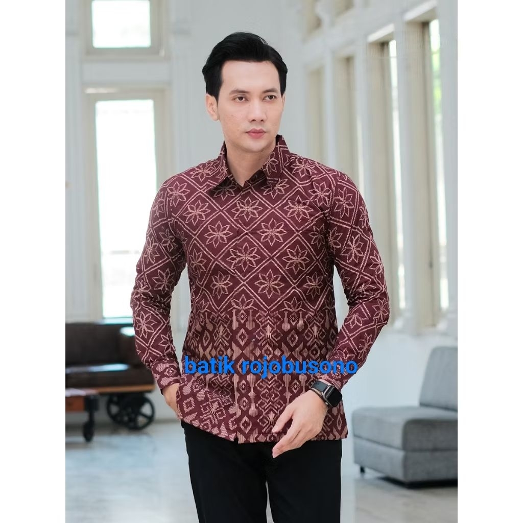 BATIK BATIK PRIA ELEGAN SLIMFIT SOLO FULL FURING