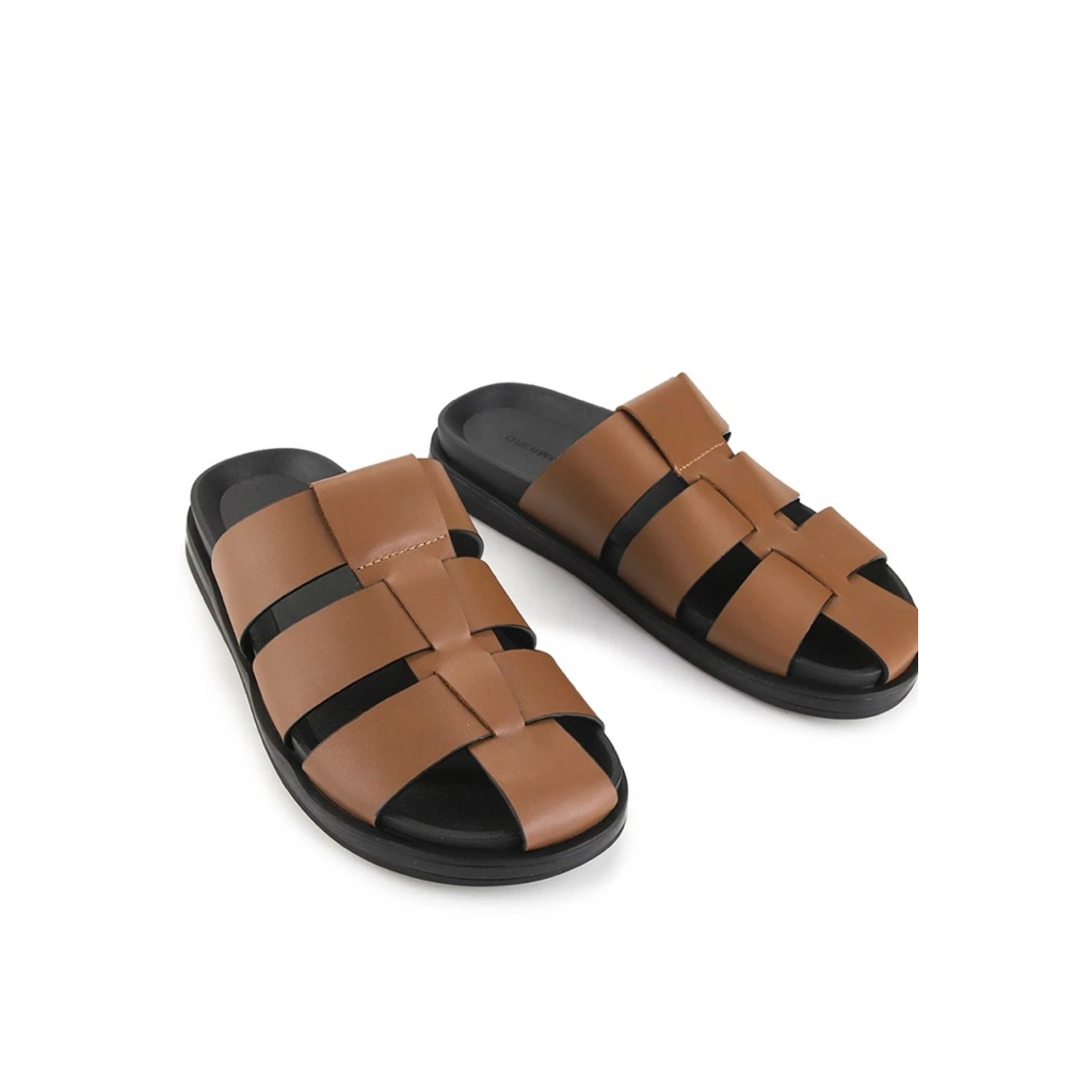Sandal Slide Pria Obermain Original - Leather