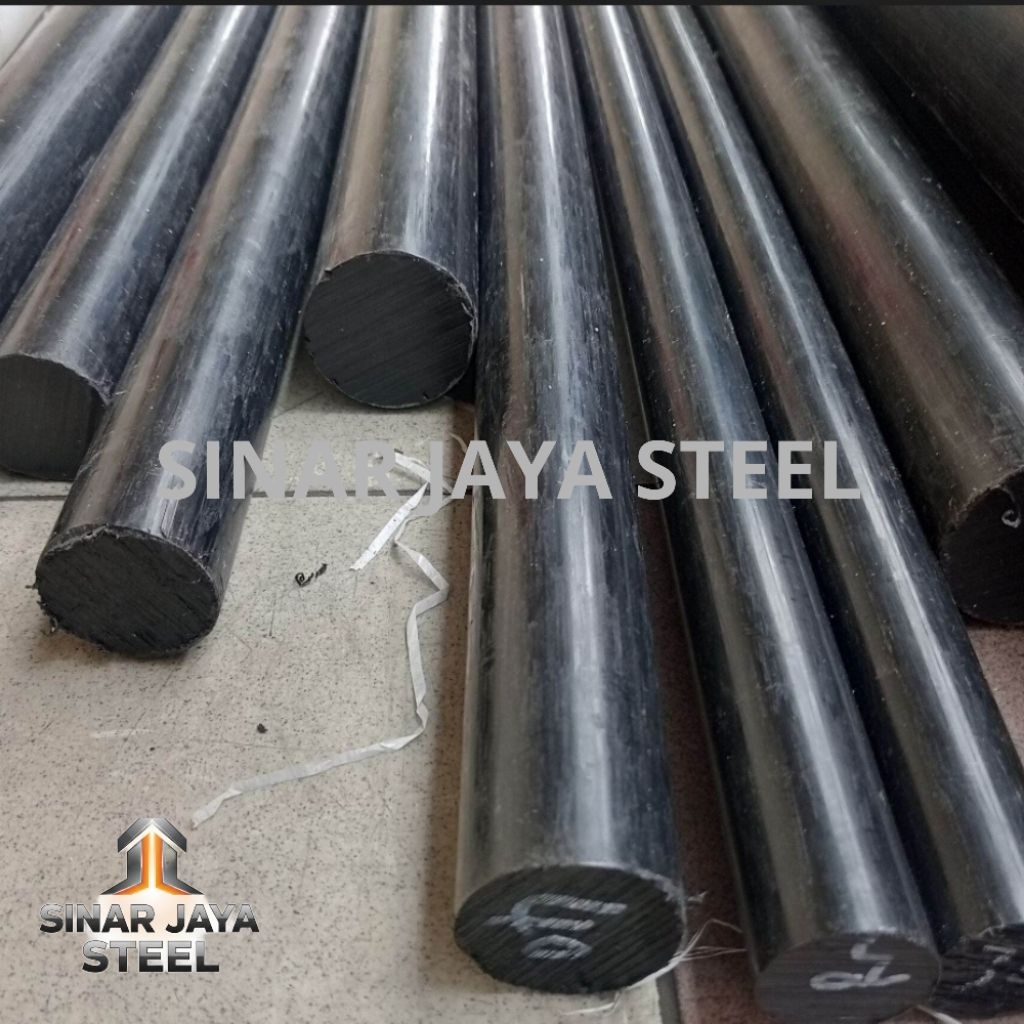 nylon hitam batangan diameter 10mm x 100cm