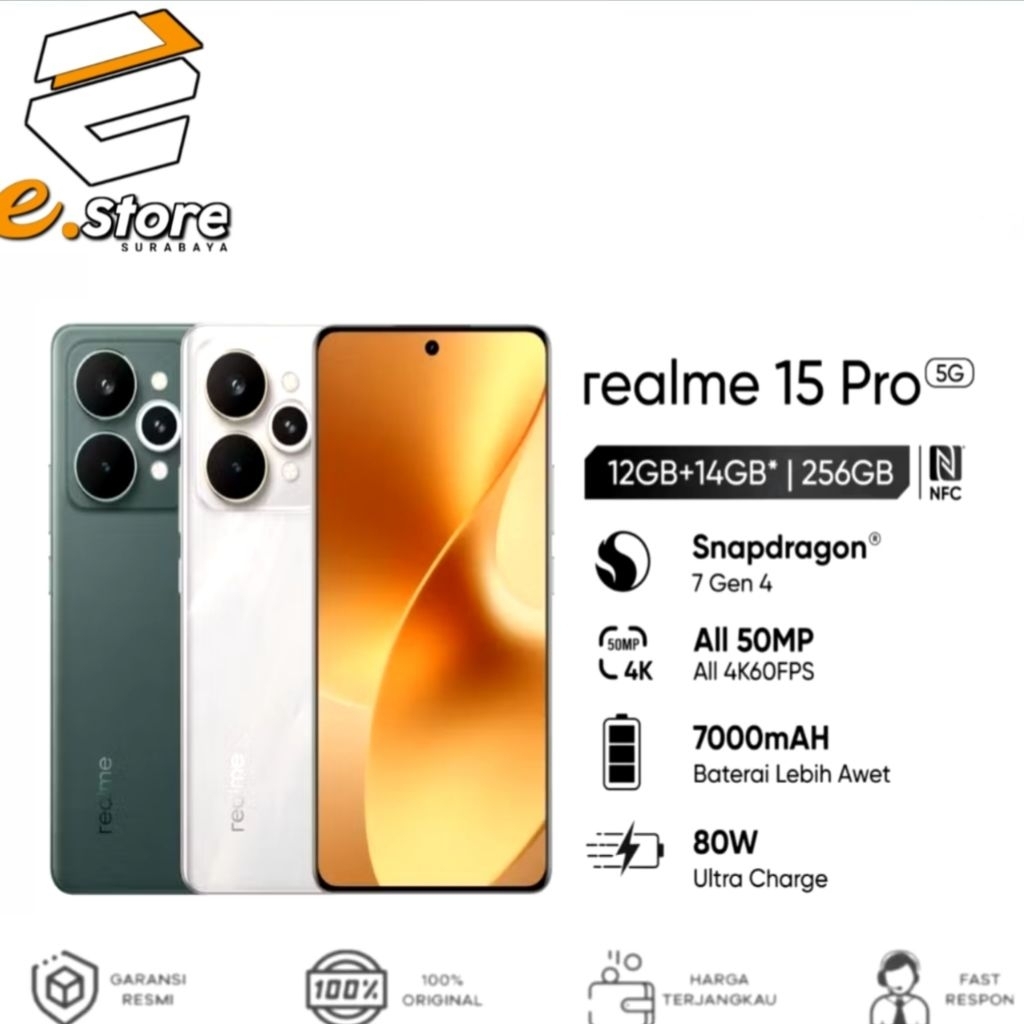 REALME 15 PRO 5G {12GB/256GB} {12GB/512GB} GARANSI RESMI REALME
