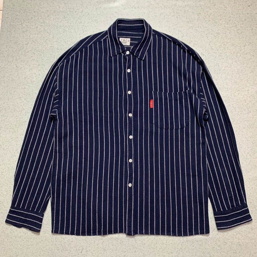 Kemeja TBC Wabash Striped Shirt. Not Real McCoys Buzz Ricksons Iron Heart Flathead Wacko Maria Momot