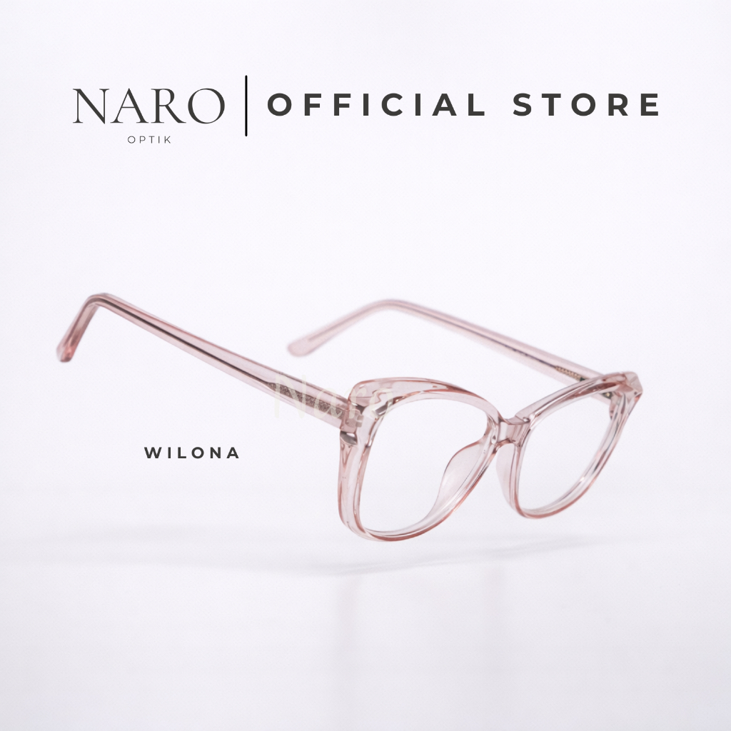 Naro Frame Kacamata Wilona Cat Eye Kotak Kokoh