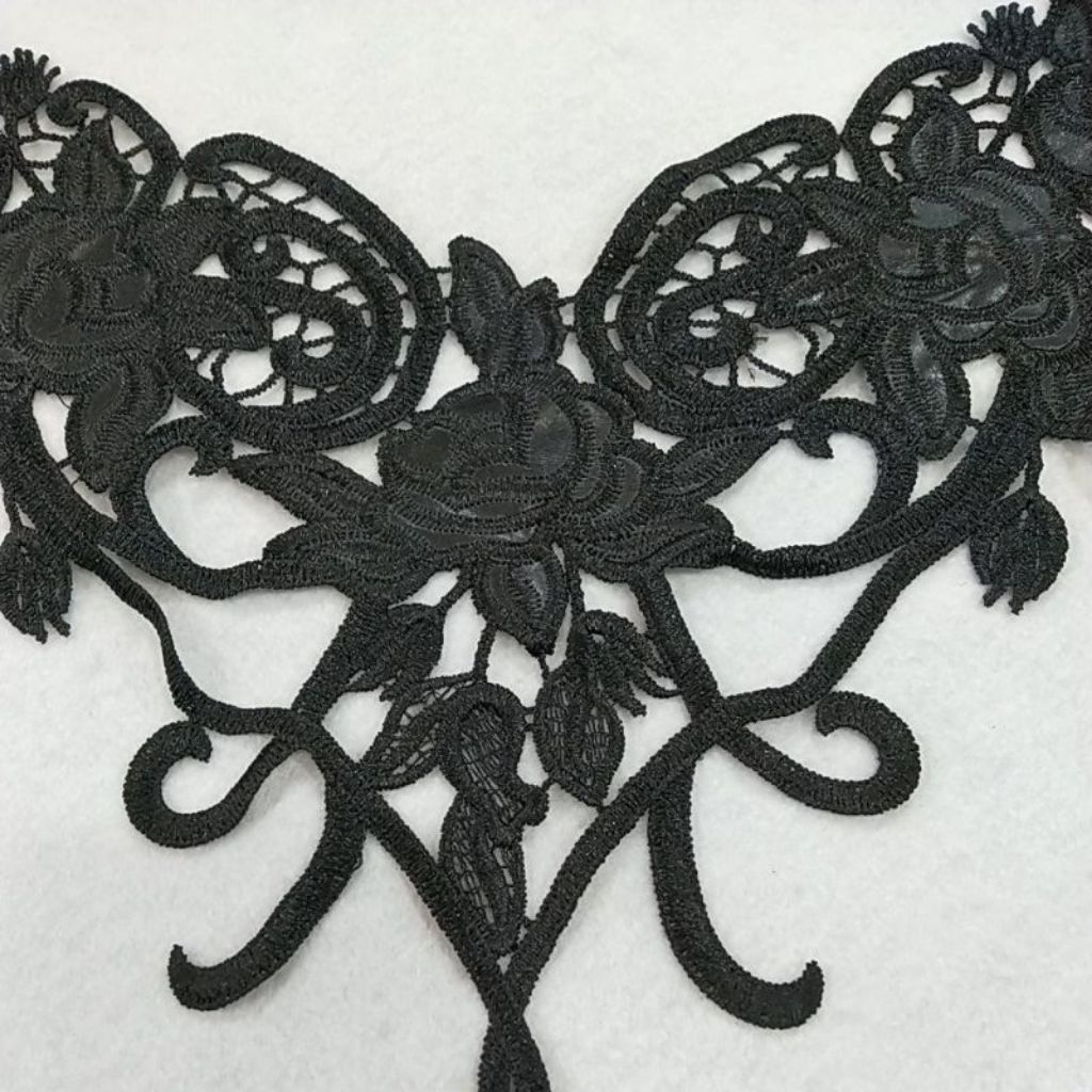 Renda Bordir Leher Import 4