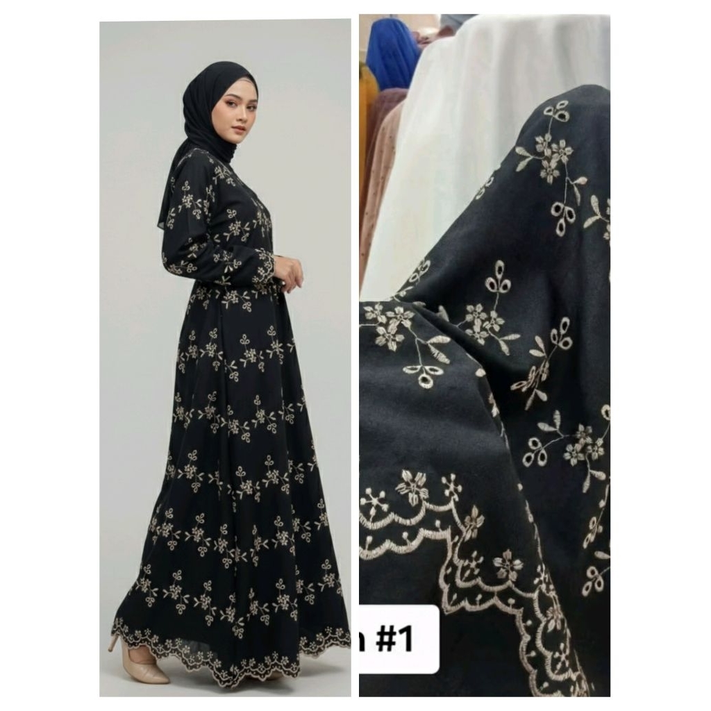 Kain bahan katun bordir bolong jepang  Original/kain katun bordir bolong jepang premium import/ kain