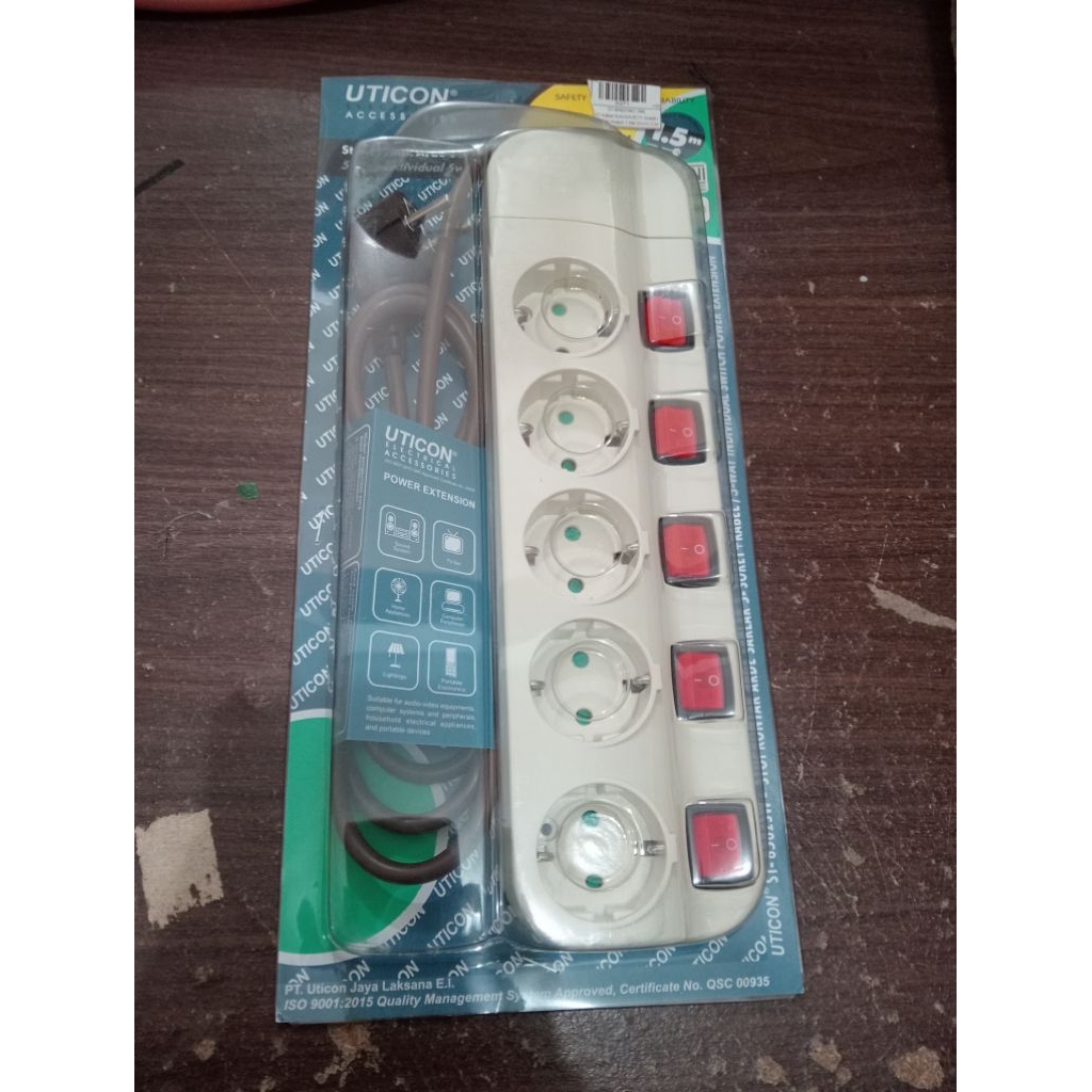 STOP KONTA UTICON LUBANG 5 SAKLAR INDIVIDU