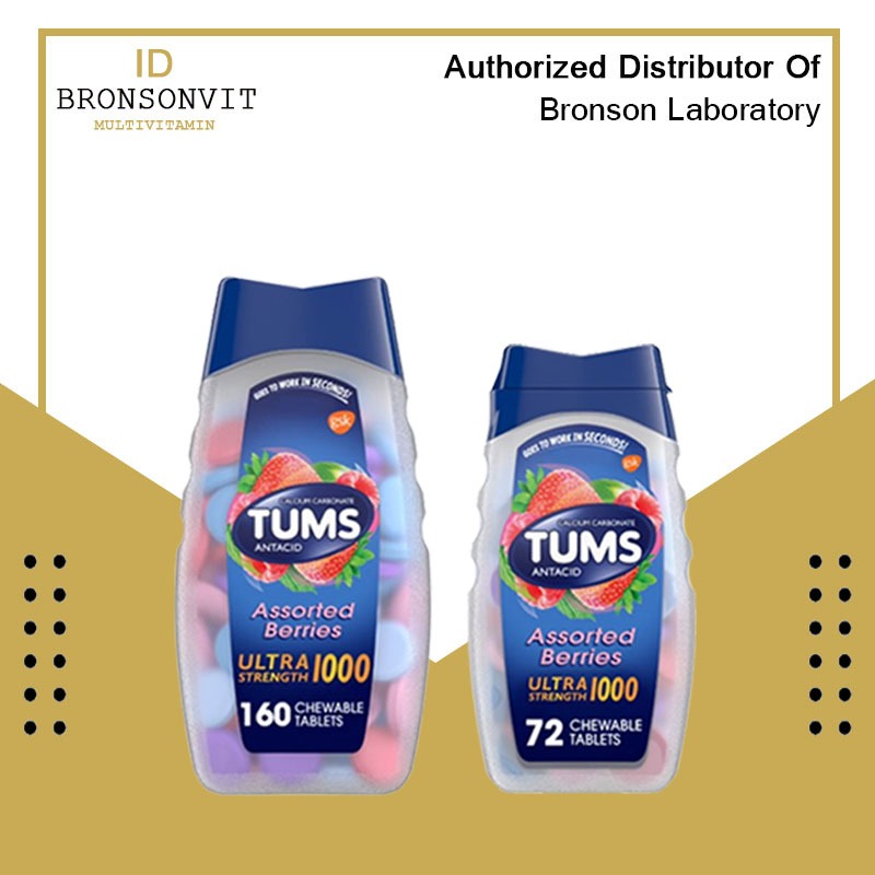 TUMS Ultra Strength Maag Asam Lambung Gerd Mual Heartburn Gas Relief - Berries