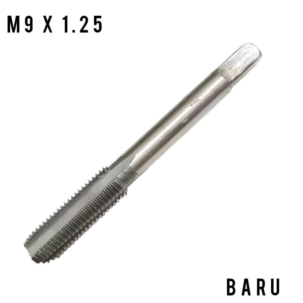 Tap ulir drat baut M9x1.25 hand tap tap mesin m9 x 1.25 hss baru