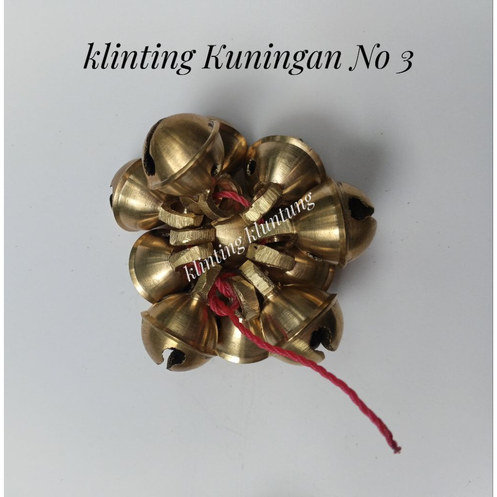 Bel lonceng kerincing no 3 Kuningan 1 kodi kelinting klintingan