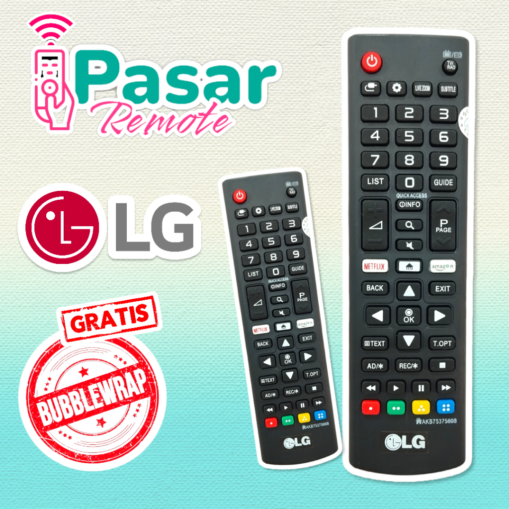 REMOTE LG TV SMART LED AKB75375608