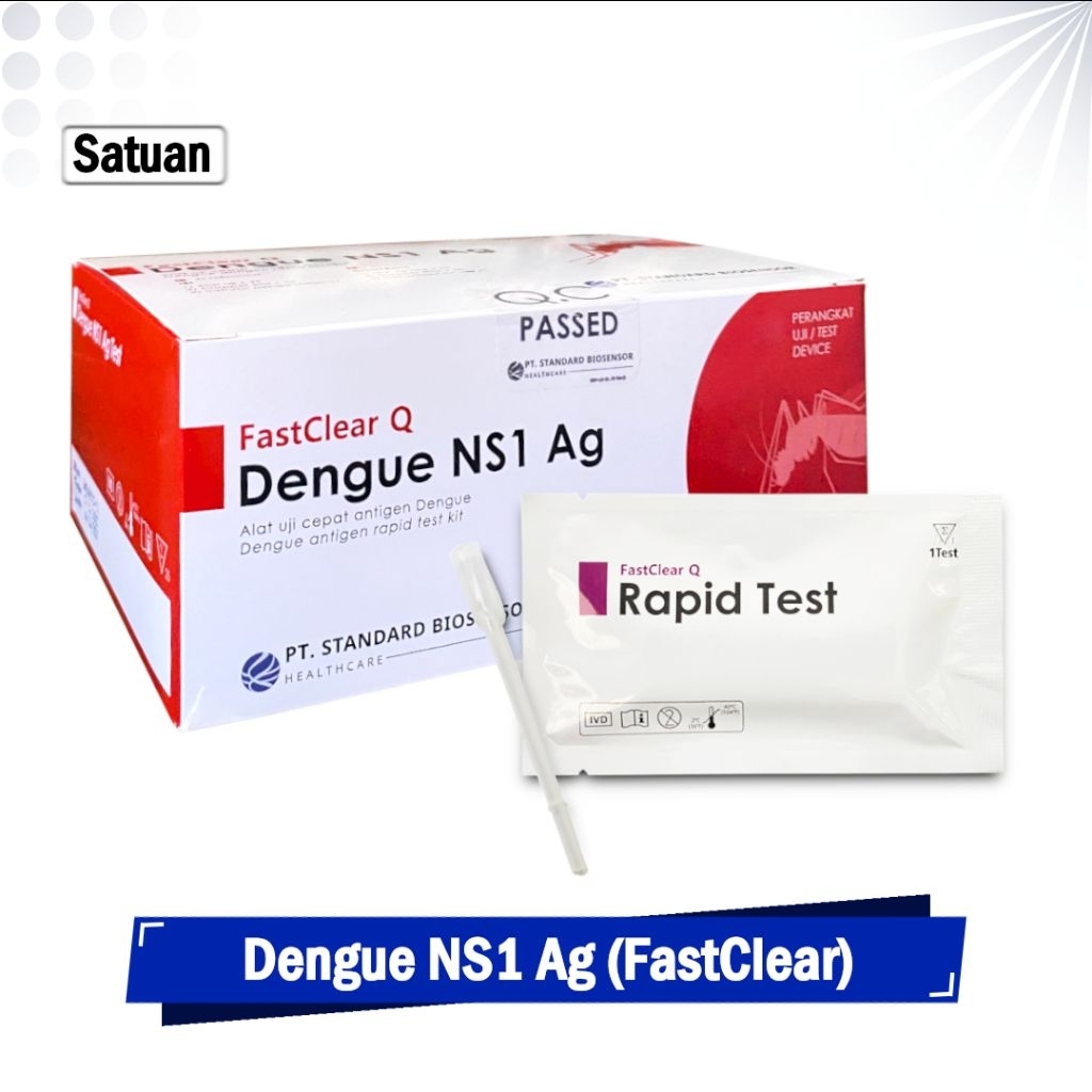 FastClear Q Rapid Test Antigen Demam Berdarah Dengue NS1 Ag Ecer