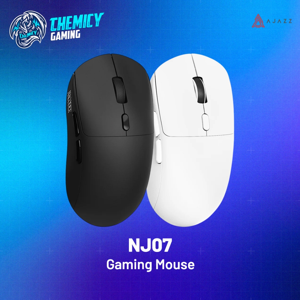 Ajazz NJ07 | NJ 07 | NJ-07 Lightweight Tri-mode Wireless Gaming Mouse