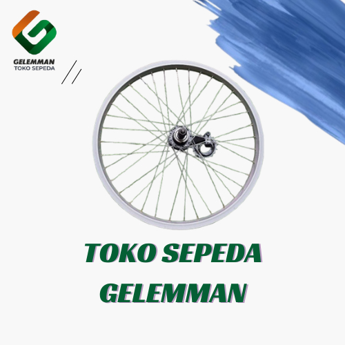 Velg sepeda 20 plus torpedo lengkap